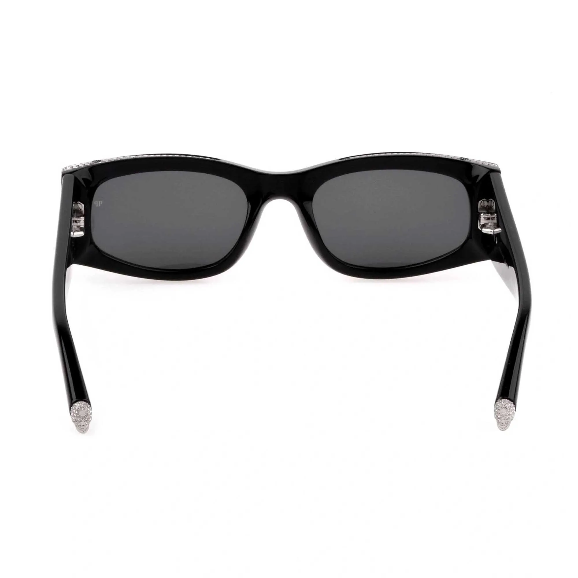 Philipp Plein Women's Sunglasses - Black Cat Eye Shape Frame Grey Lens | SPP025S 0700