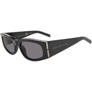 Philipp Plein Women's Sunglasses - Black Cat Eye Shape Frame Grey Lens | SPP025S 0700