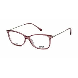 Polaroid Core Women's Eyeglasses - Pink Plastic/Metal Rectangular | PLD D416 035J 00