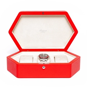 Portobello 3 Watch Box - Red