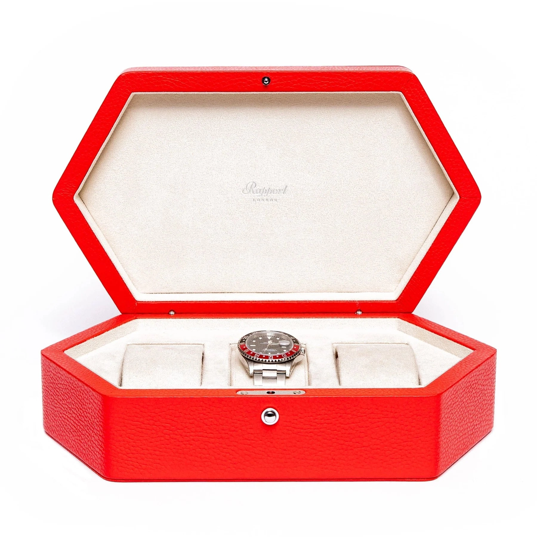 Portobello 3 Watch Box - Red