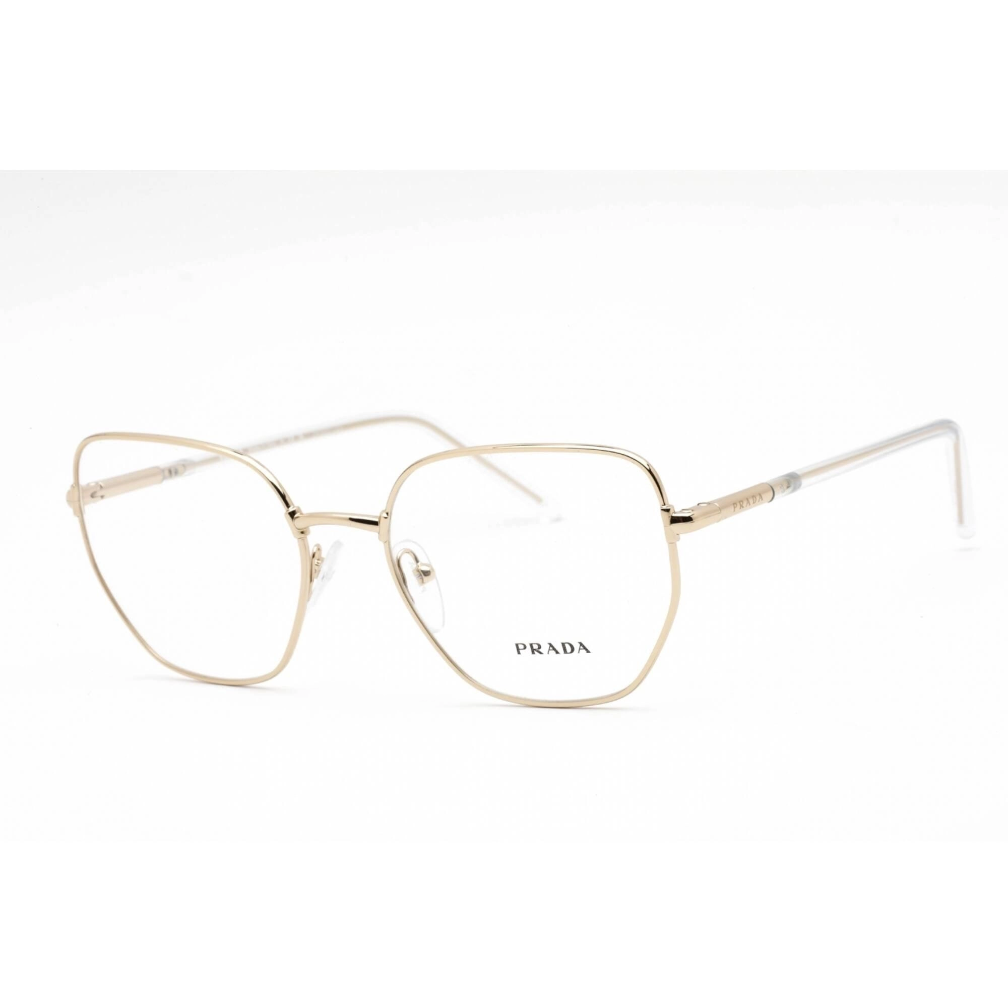 Prada Women's Eyeglasses - Full Rim Geometric Shape Gold Metal Frame | 0PR 60WV ZVN1O1