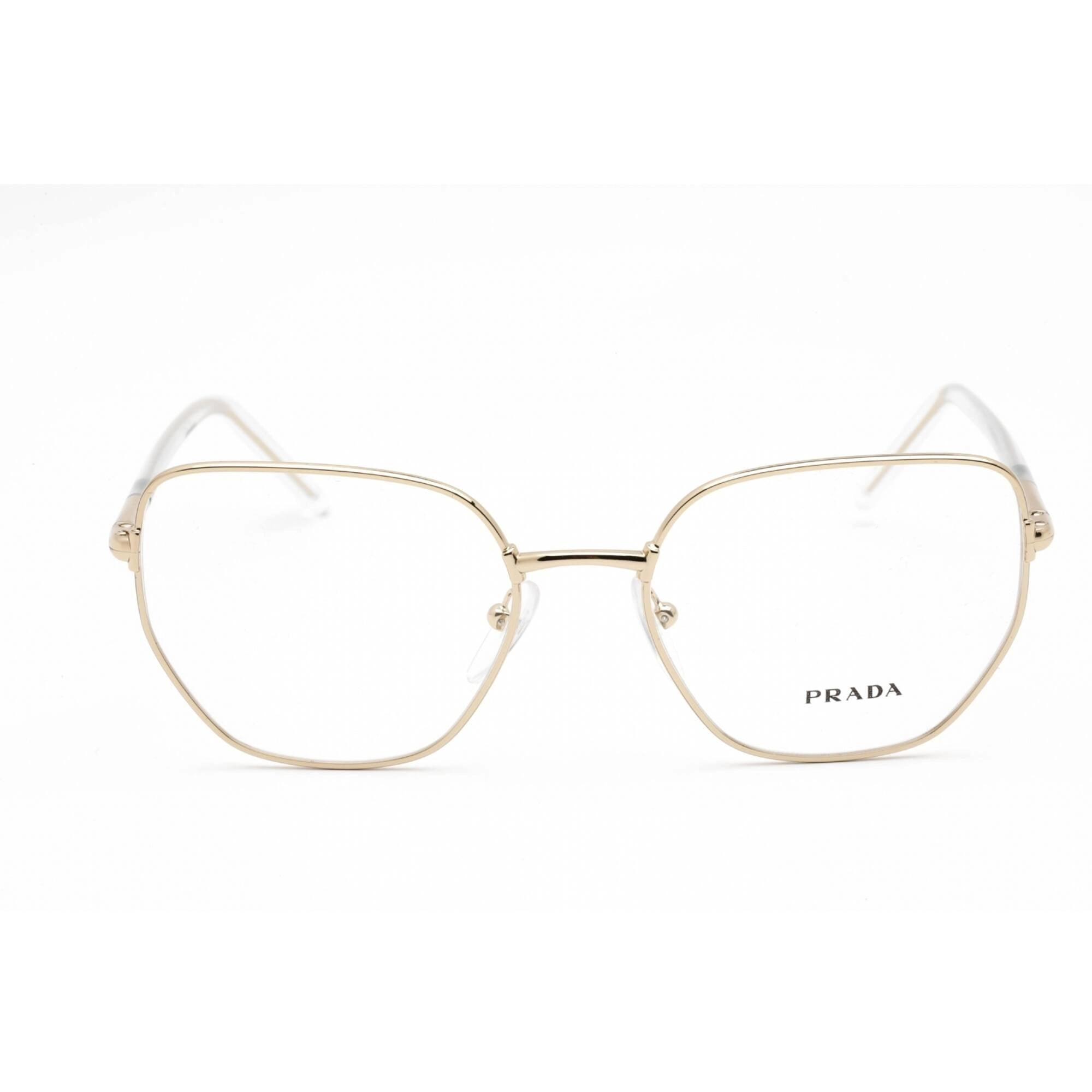Prada Women's Eyeglasses - Full Rim Geometric Shape Gold Metal Frame | 0PR 60WV ZVN1O1