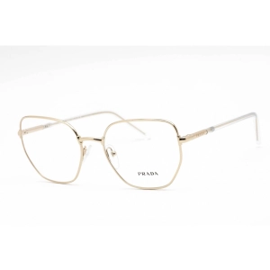 Prada Women's Eyeglasses - Full Rim Geometric Shape Gold Metal Frame | 0PR 60WV ZVN1O1