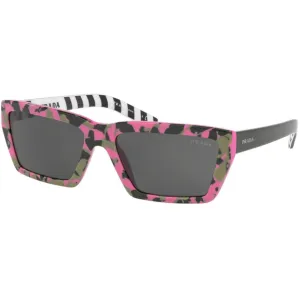 Prada Women's Sunglasses - Camouflage Pink Rectangular Frame | PRADA 0PR 04VS 4625S057