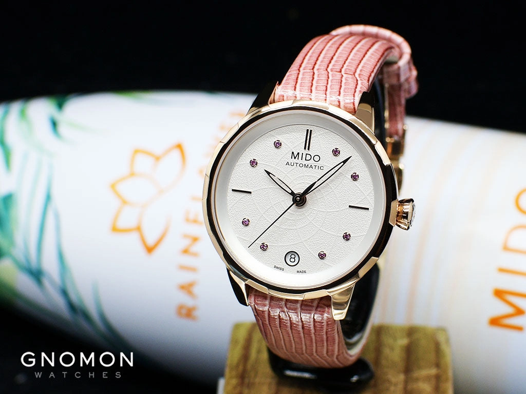 Rainflower Rose Gold Pink Ladies Ref. M043.207.36.011.00