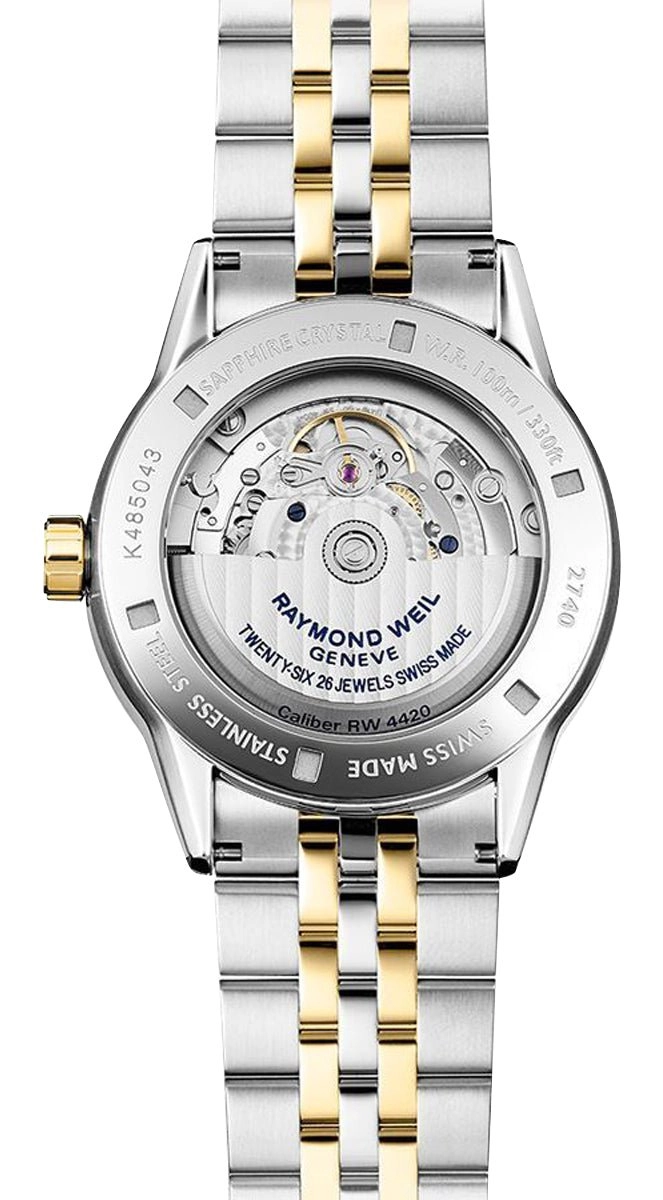 Raymond Weil Freelancer Automatic Two-Tone Stainless Steel Silver Dial Date Mens Watch 2740-STP-65021