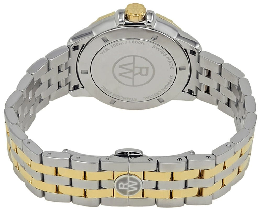 Raymond Weil Tango Two-Tone Stainless Steel Blue Dial Date Divers Quartz Mens Watch 8160-STP-00508