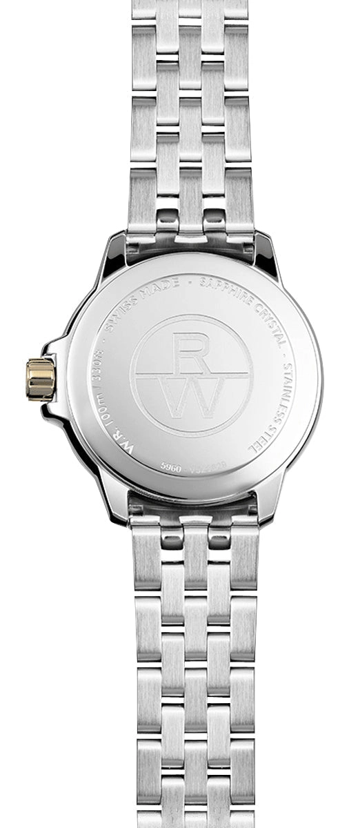 Raymond Weil Tango Two-Tone Stainless Steel White Dial Date Quartz Womens Watch 5960-STP-00308
