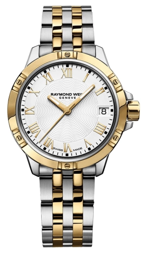 Raymond Weil Tango Two-Tone Stainless Steel White Dial Date Quartz Womens Watch 5960-STP-00308