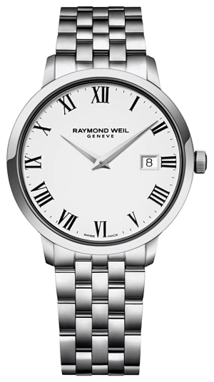 Raymond Weil Toccata Stainless Steel White Dial Date Quartz Mens Watch 5488-ST-00300