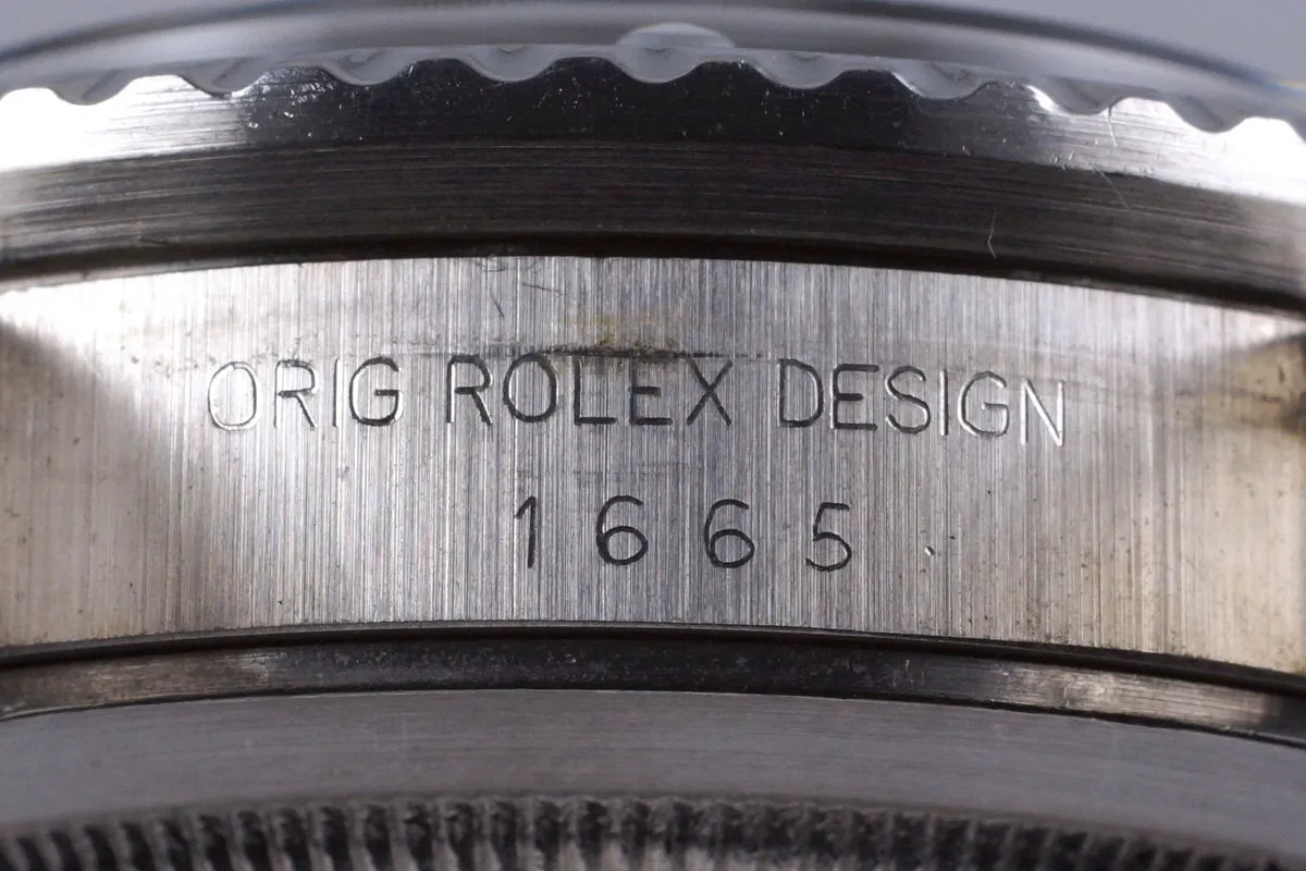Rolex Sea Dweller 1665 with Service Dial and Case