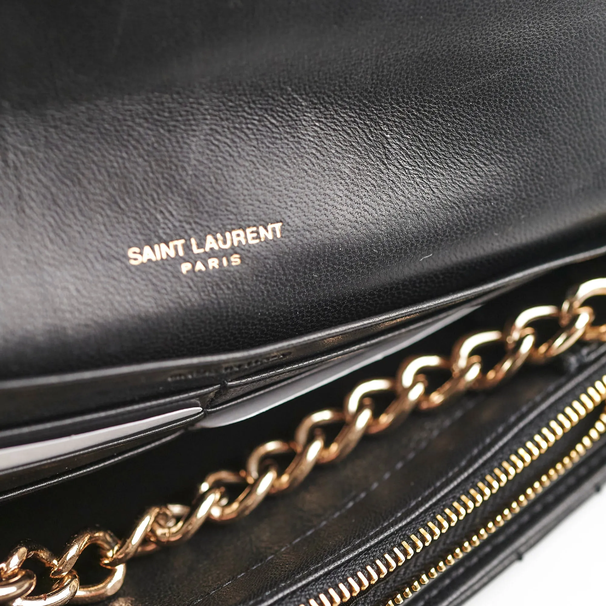 Saint Laurent Vicky Wallet Black