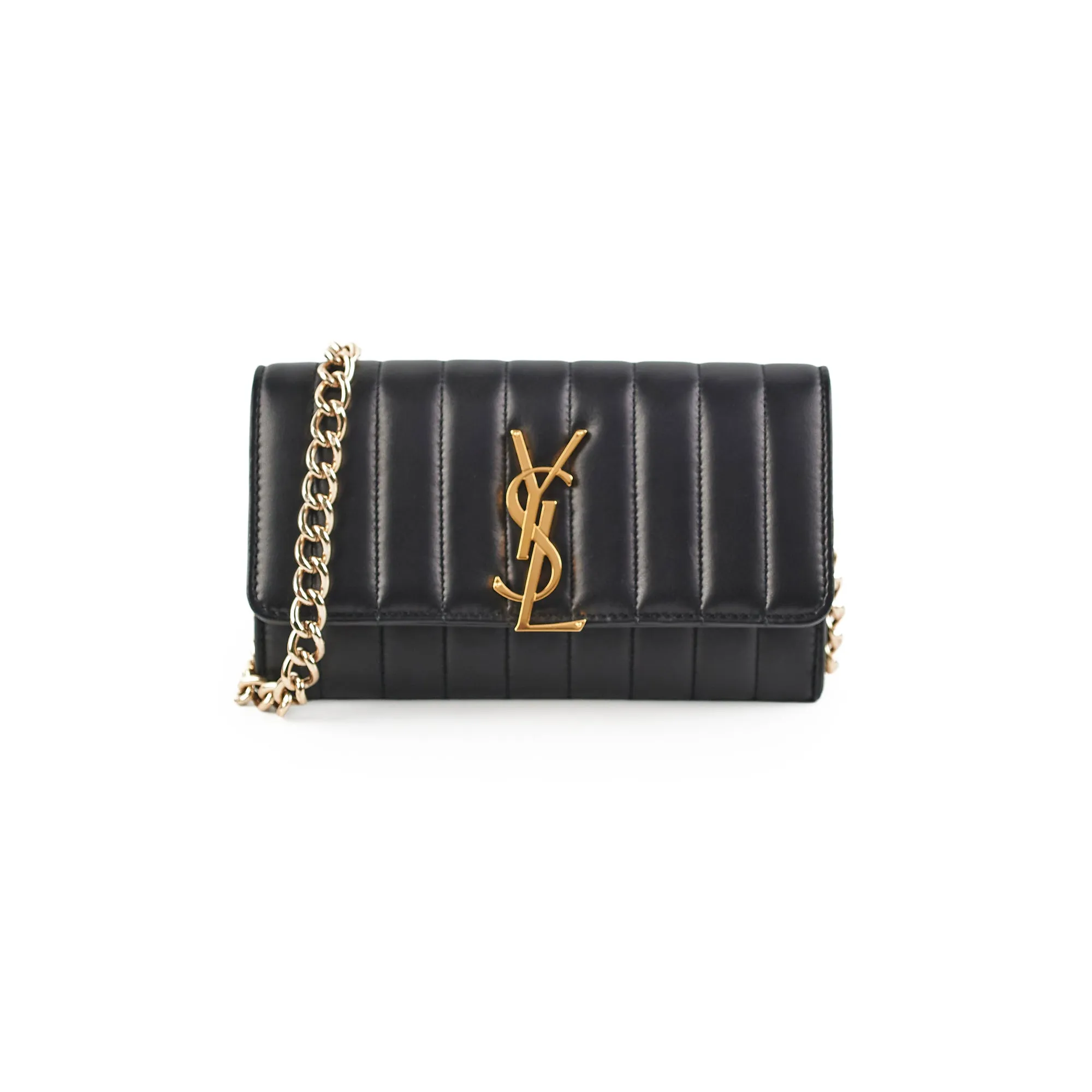 Saint Laurent Vicky Wallet Black