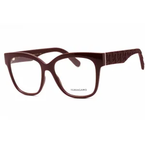 Salvatore Ferragamo Women's Eyeglasses - Burgundy Cat Eye Full Rim | SF2956EN 601