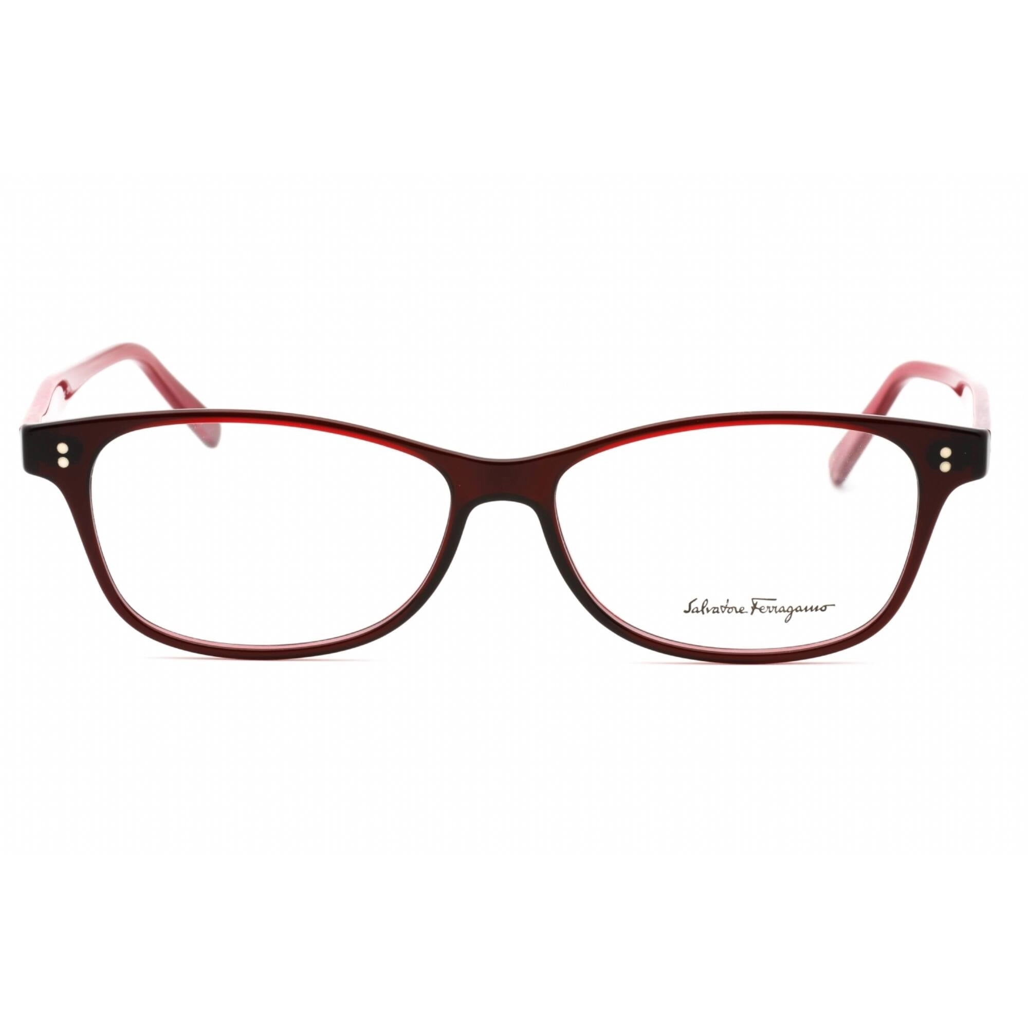 Salvatore Ferragamo Women's Eyeglasses - Transparent Wine/Burgundy Frame | SF2910 612