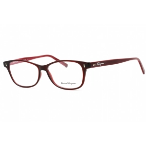 Salvatore Ferragamo Women's Eyeglasses - Transparent Wine/Burgundy Frame | SF2910 612