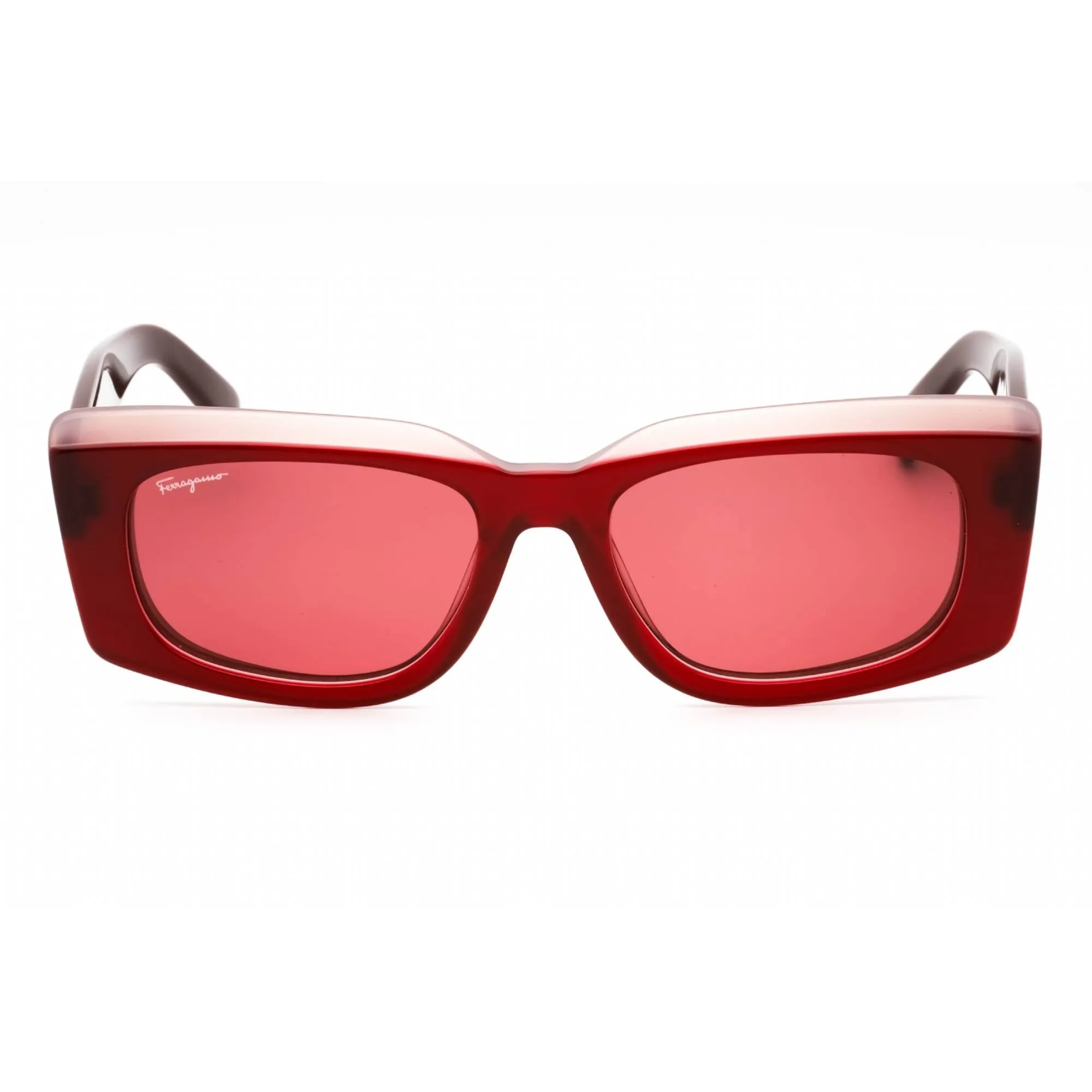 Salvatore Ferragamo Women's Sunglasses - Burgundy Rectangular Frame | SF1079S 614