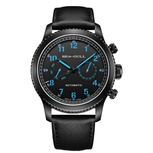 Seagull Watch | Aviation Dual Time Zone Pilot Automatic Sports Watch 43mm