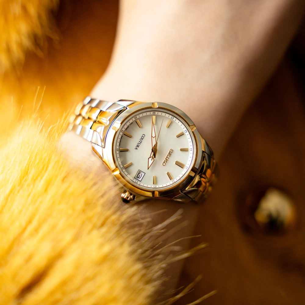 Seiko Coutura 34mm Two-Tone Quartz Watch