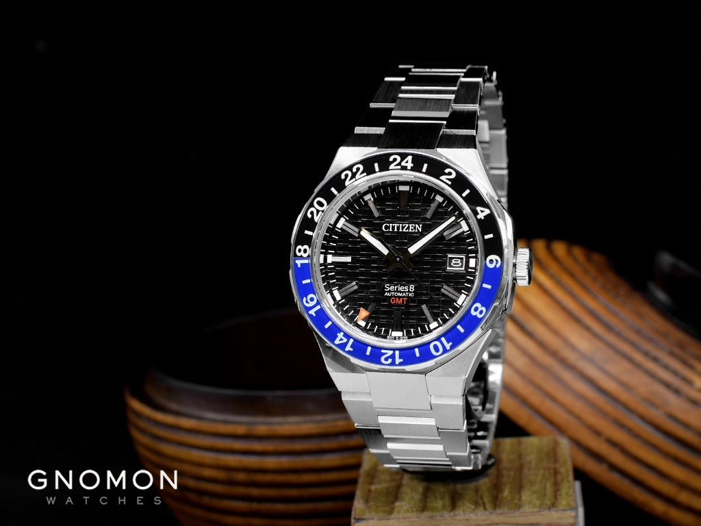 Series 8 880 Mechanical GMT Black/Blue Ref. NB6031-56E