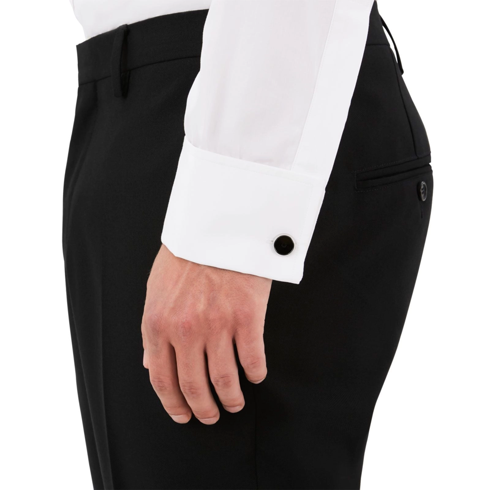 Star Cufflinks With Black Resin MB118607