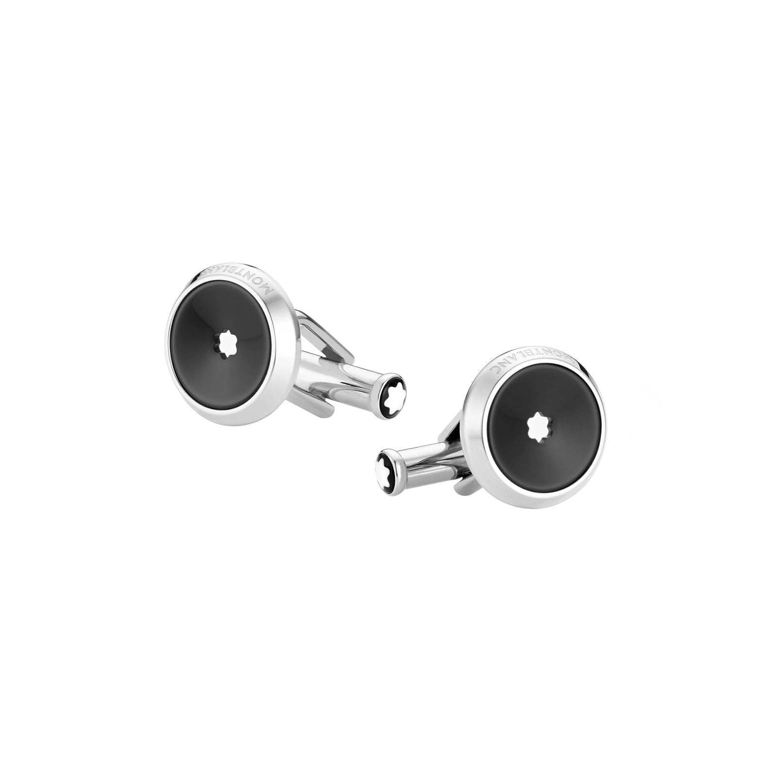 Star Cufflinks With Black Resin MB118607