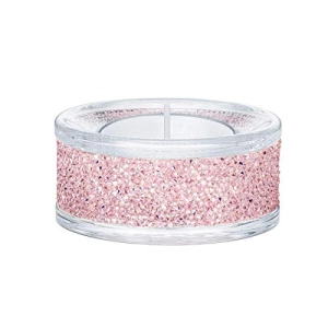 SWAROVSKI Shimmer, Pink Tea Light Holder, One Size