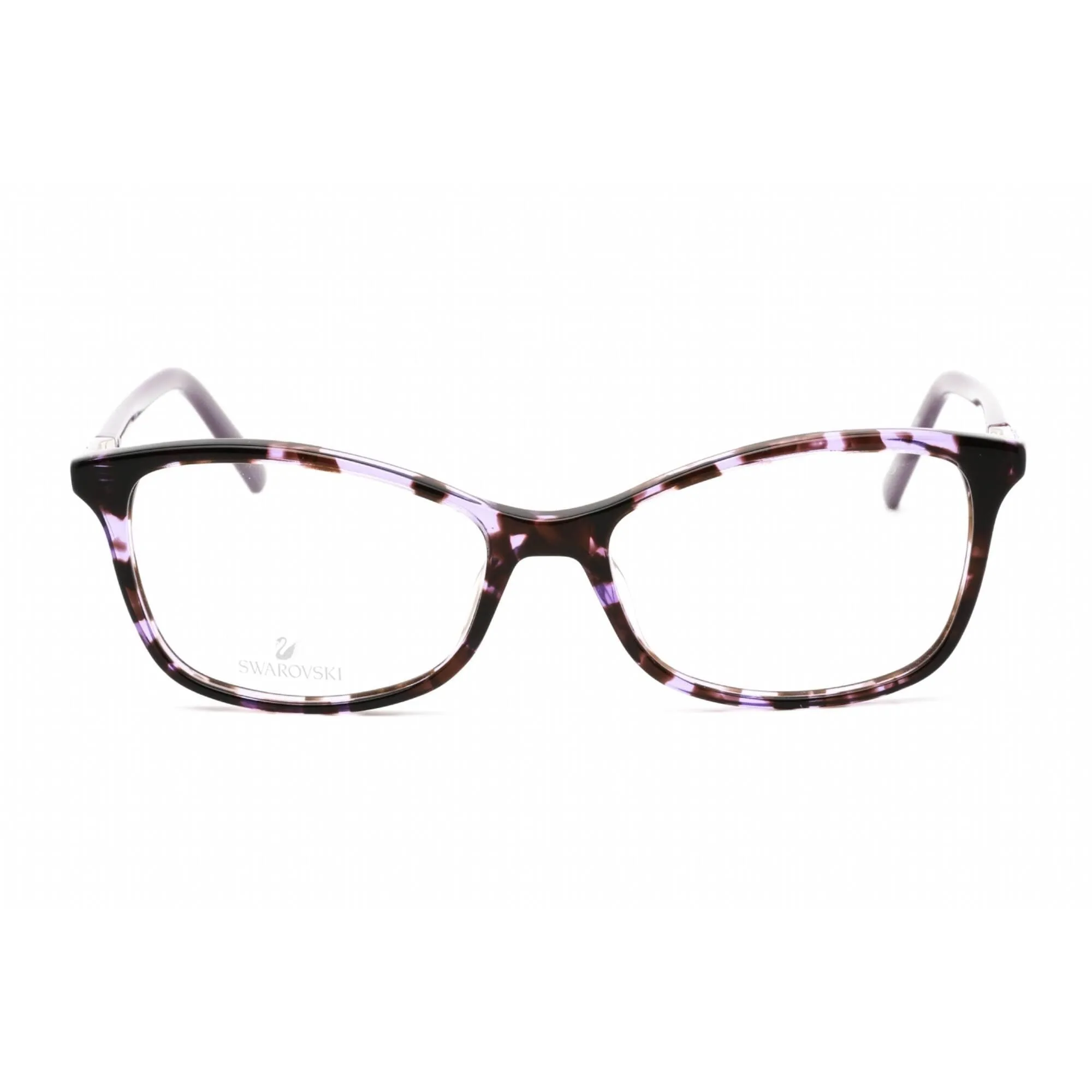Swarovski Women's Eyeglasses - Cat Eye Shape Colored Havana Plastic Frame | SK5239 055