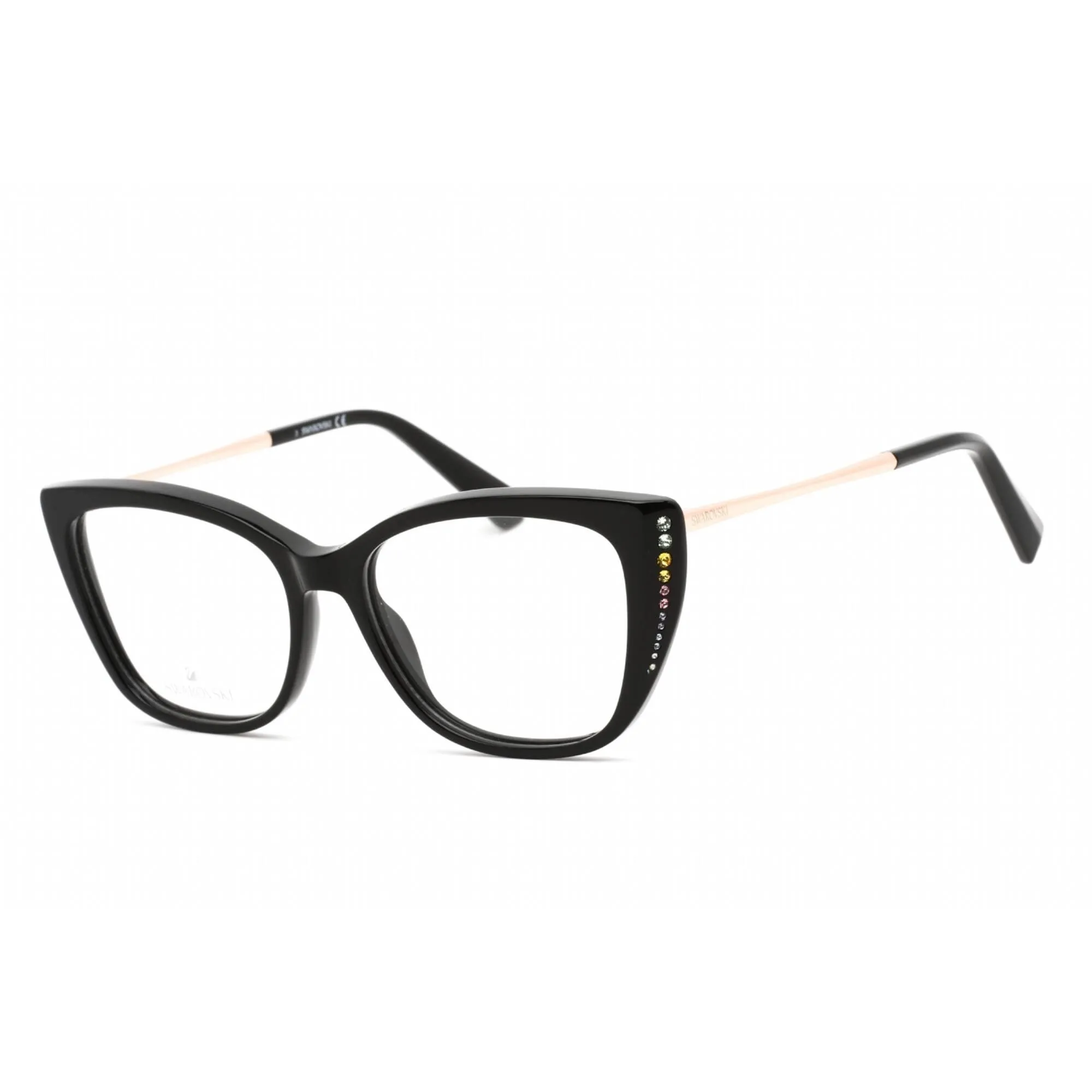 Swarovski Women's Eyeglasses - Full Rim Butterfly Black Plastic Frame | SK5366 001