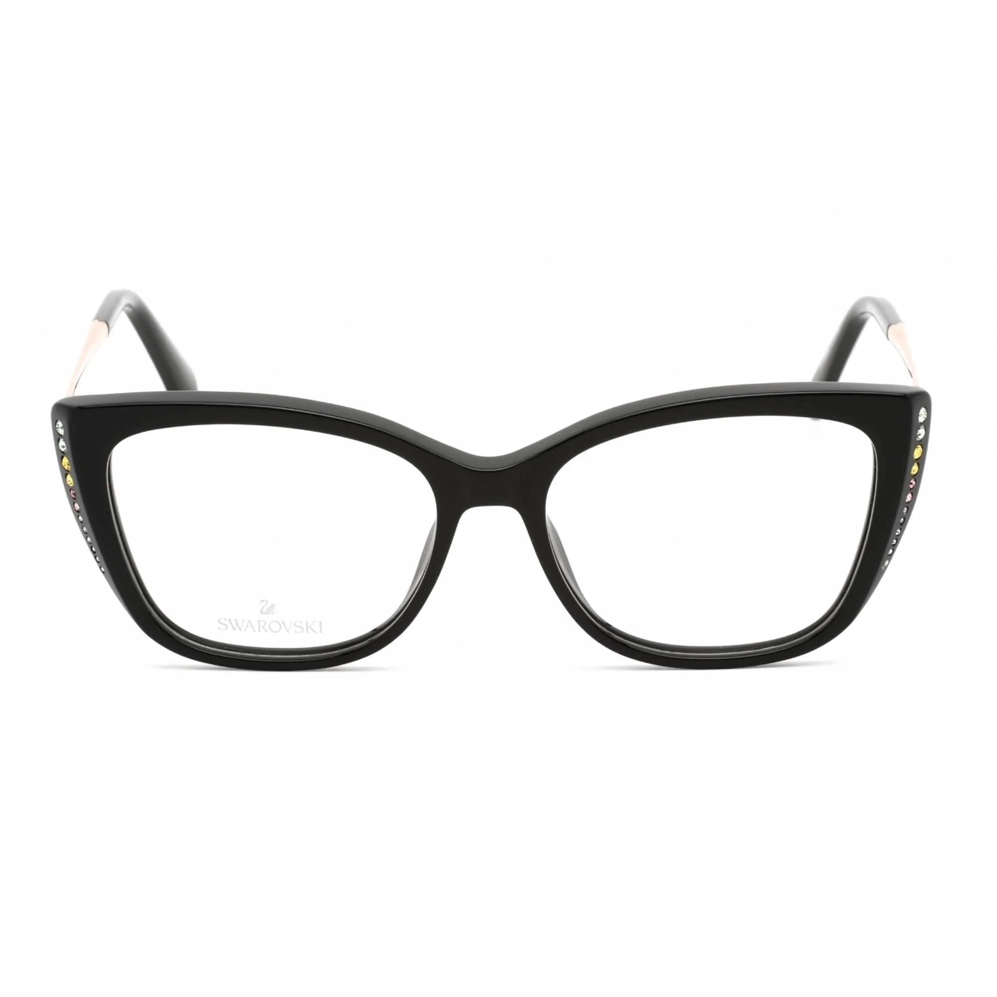 Swarovski Women's Eyeglasses - Full Rim Butterfly Black Plastic Frame | SK5366 001