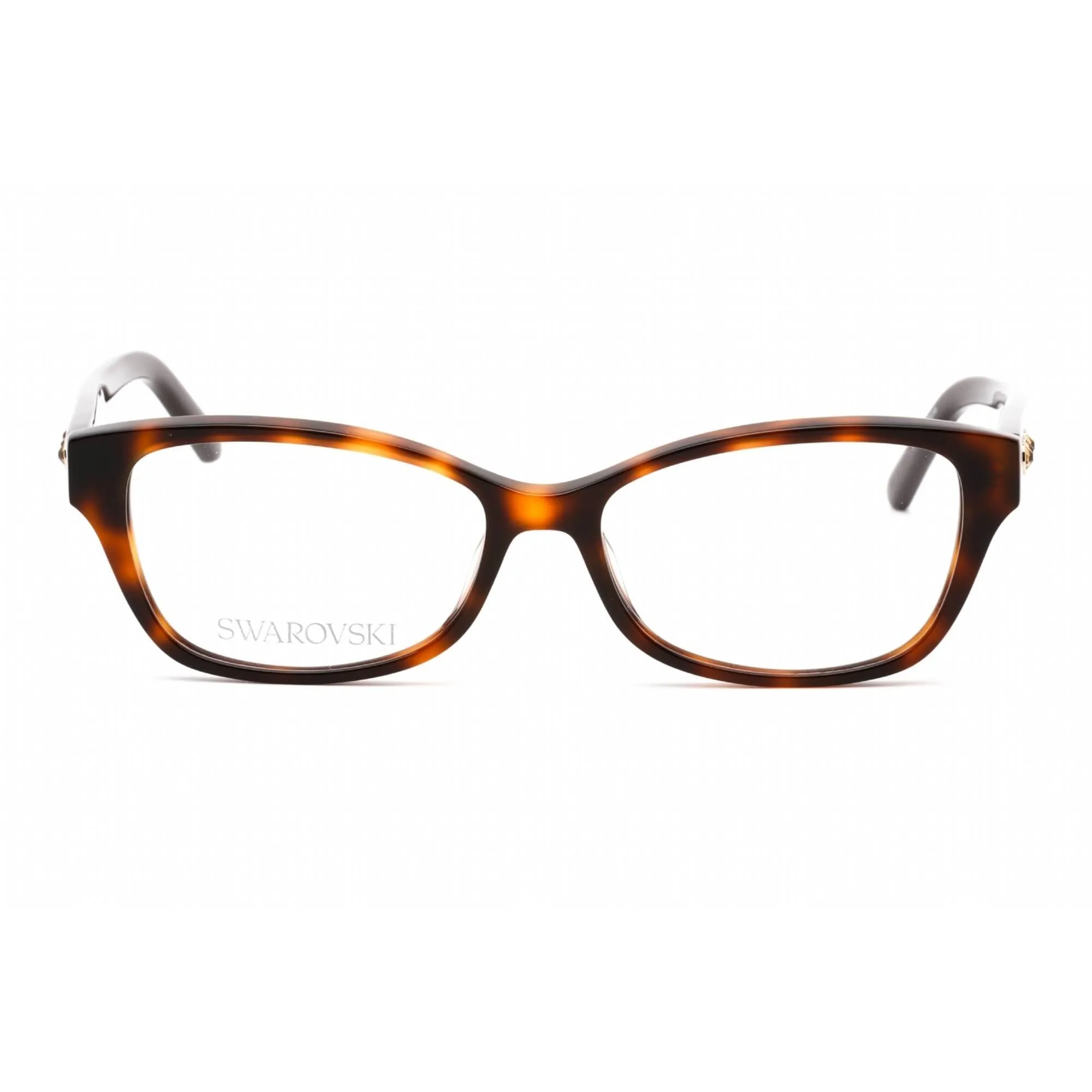 Swarovski Women's Eyeglasses - Full Rim Cat Eye Dark Havana Plastic Frame | SK5430 052