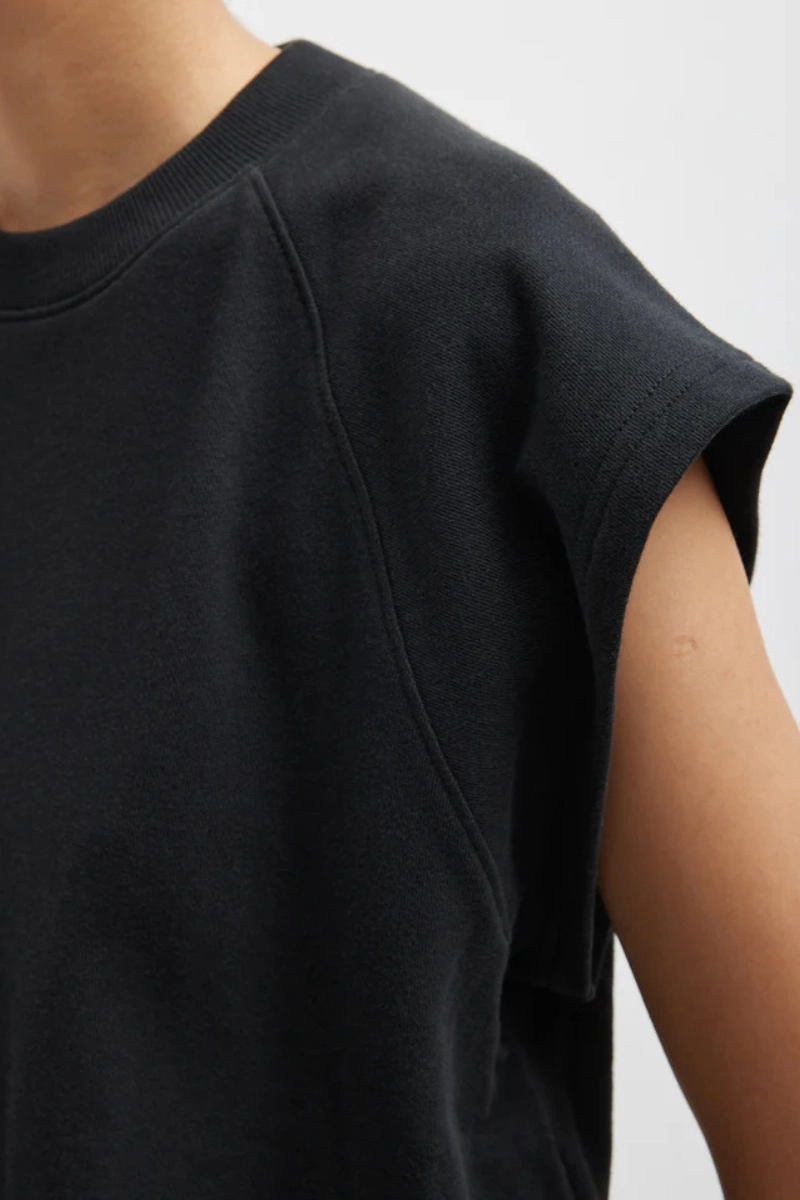 Sweatshirting Sleeveless Easy Top