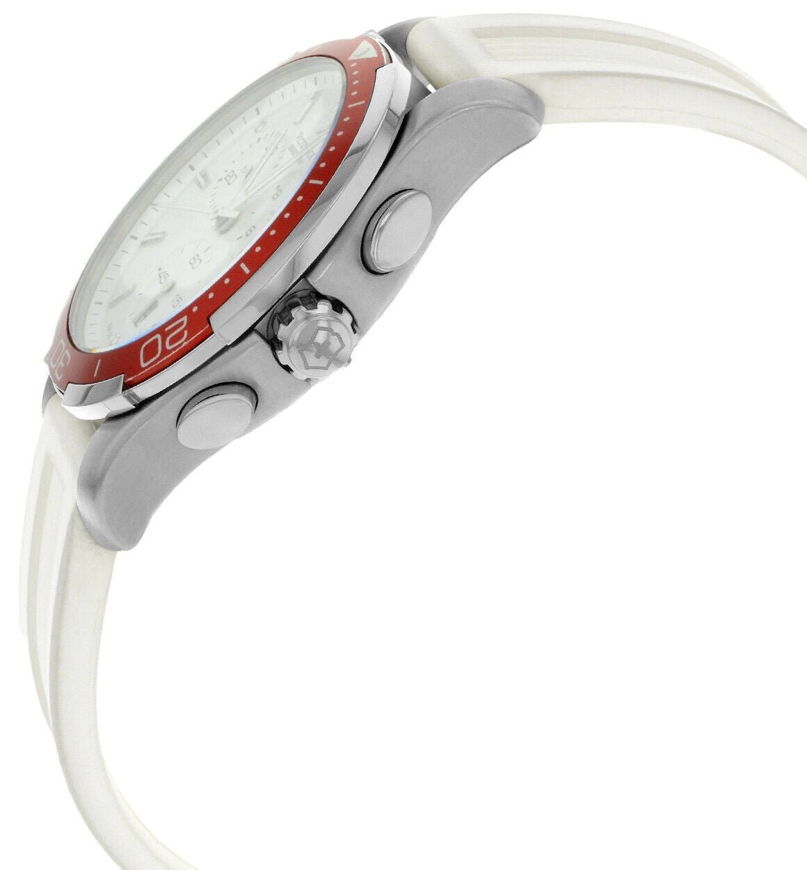 Swiss Army Alliance Sport Chronograph Quartz Steel Womens Watch White Strap Date 241504