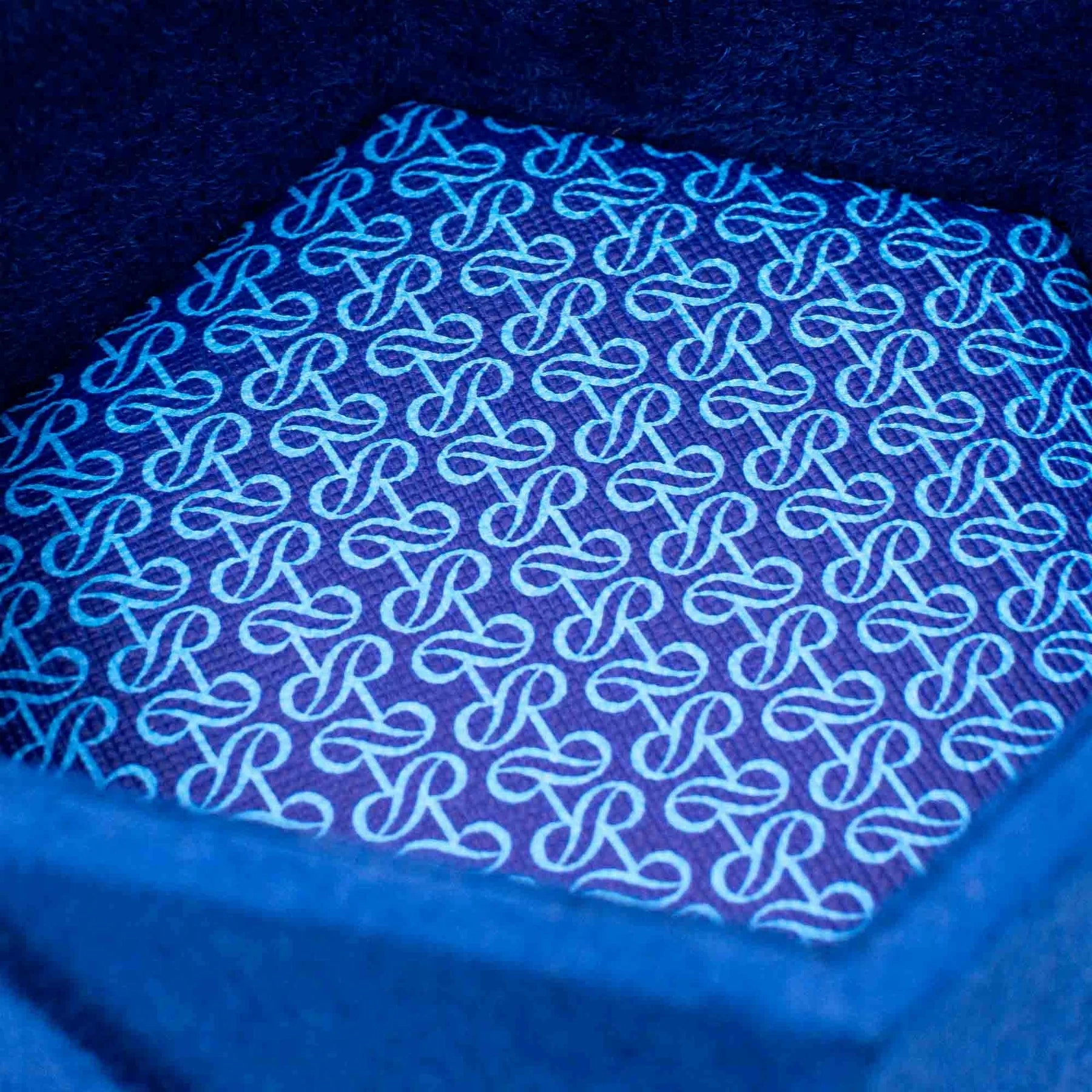 Tangram Monogram Suede - Blue
