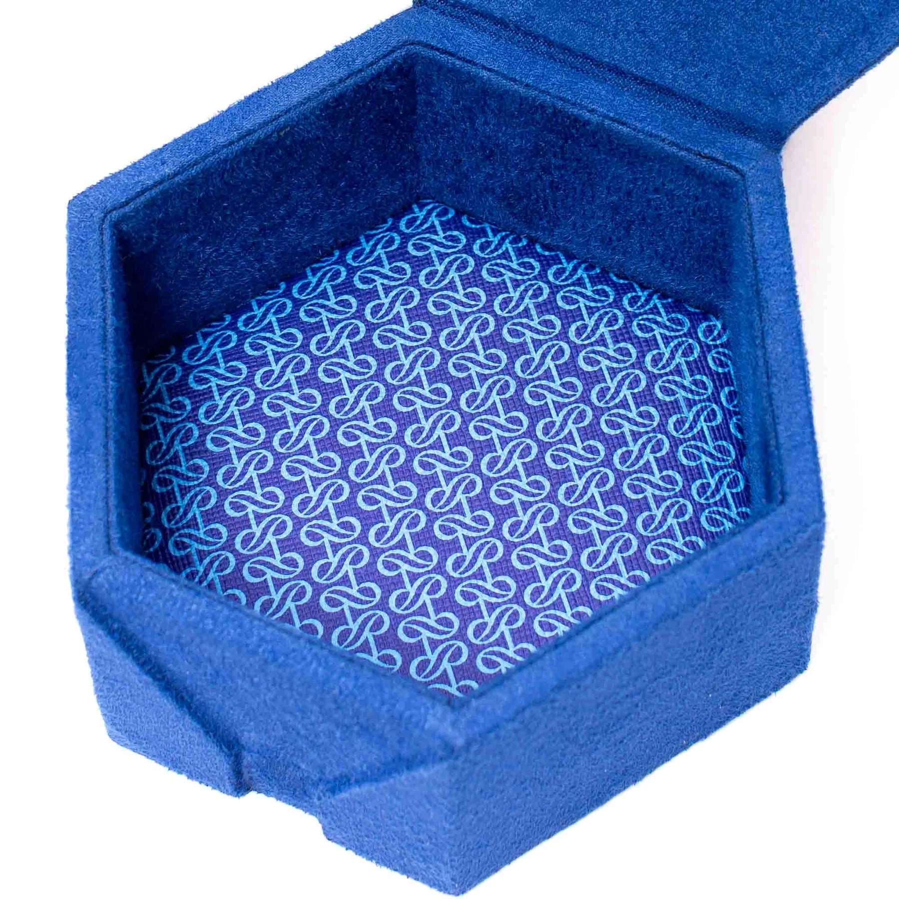 Tangram Monogram Suede - Blue