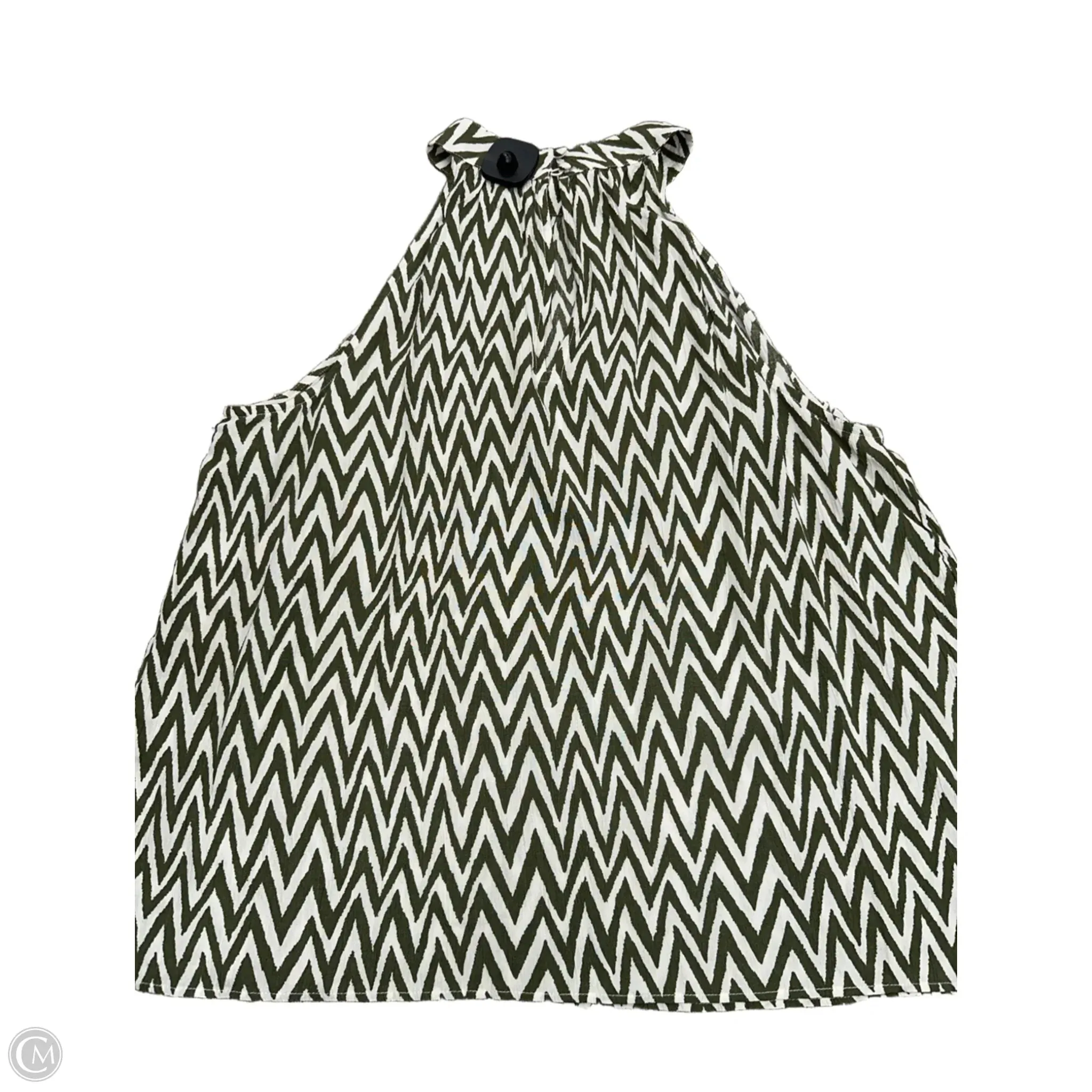 Tank Top By Halogen In Green, Size: L