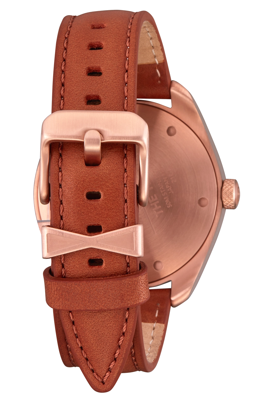 Thalia Leather - Rose Gold / White