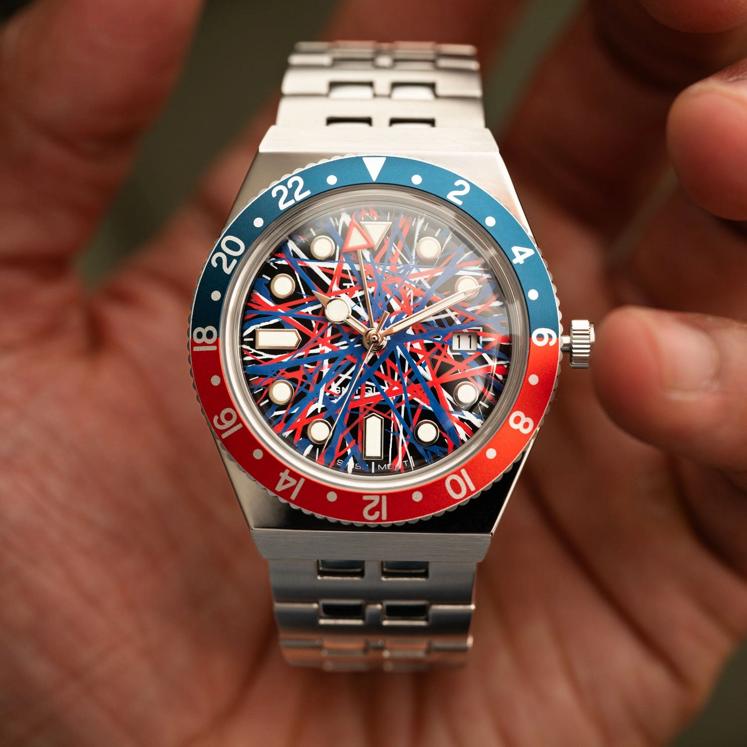 Timex Q GMT Crimson Tide
