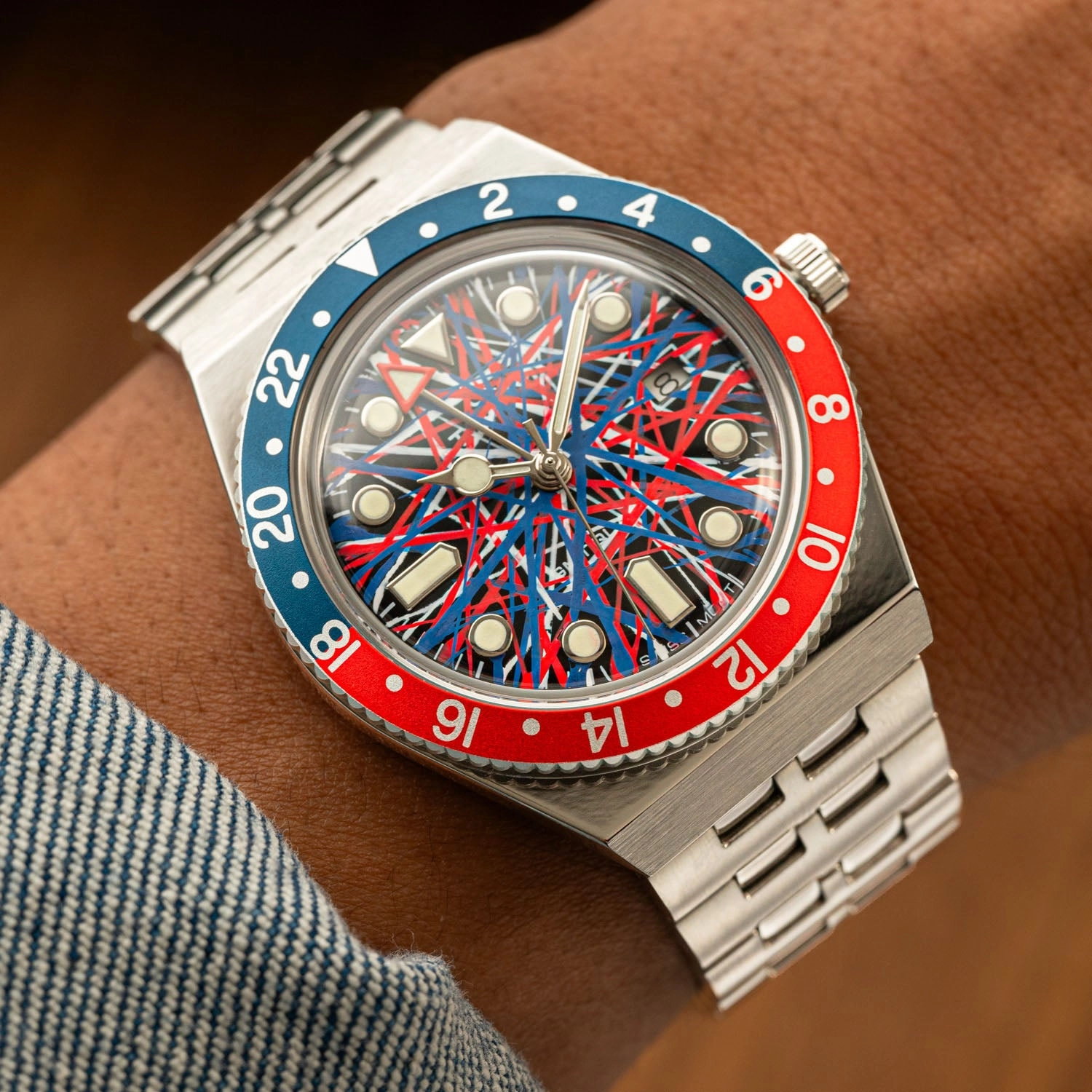 Timex Q GMT Crimson Tide