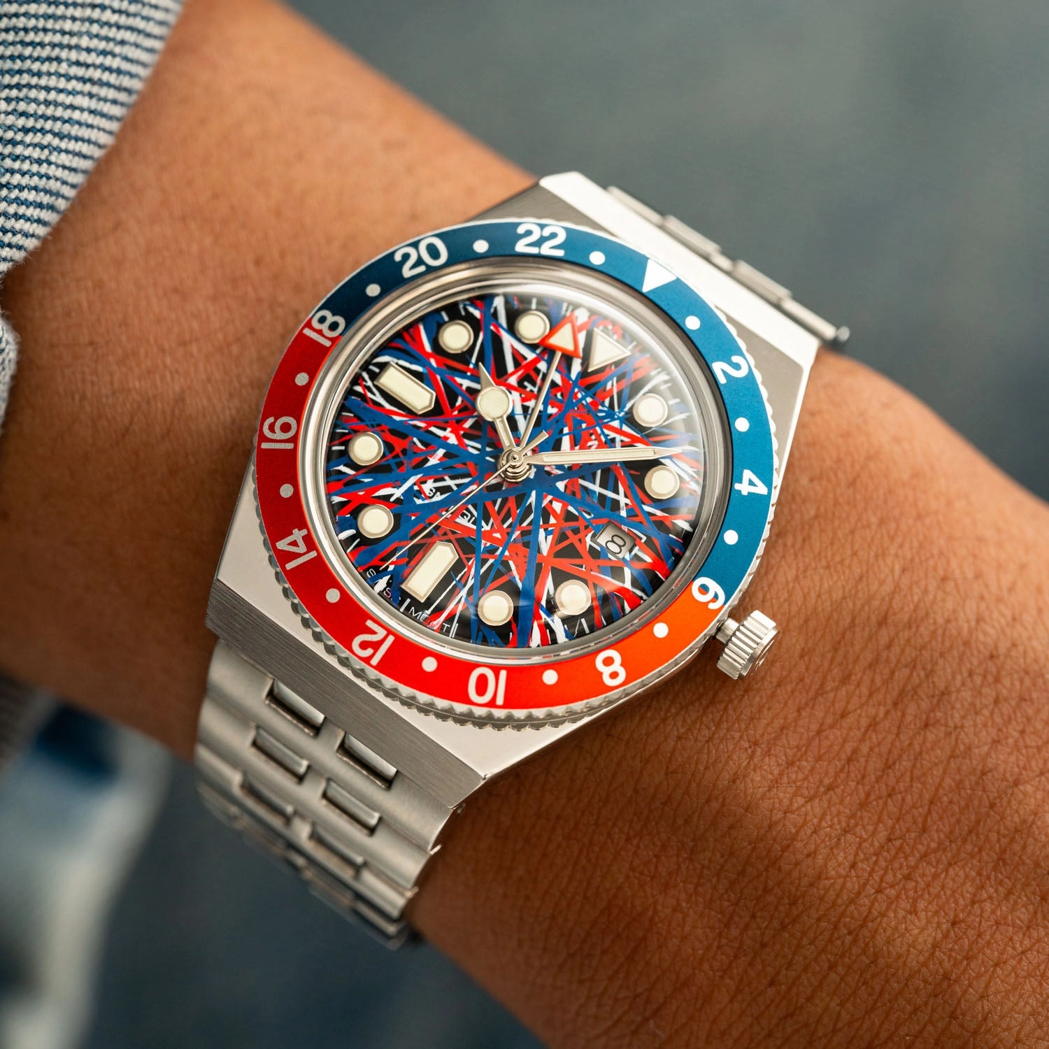 Timex Q GMT Crimson Tide