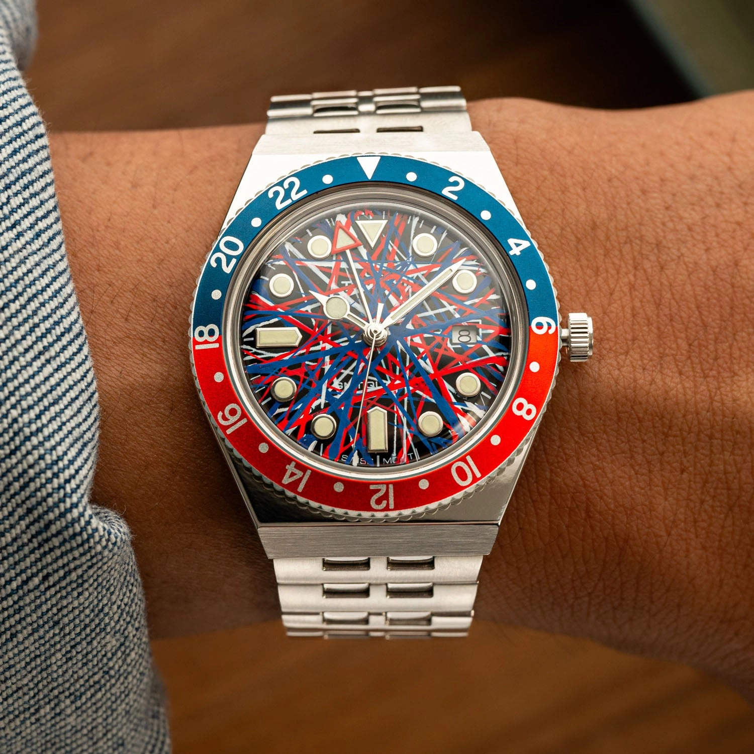 Timex Q GMT Crimson Tide
