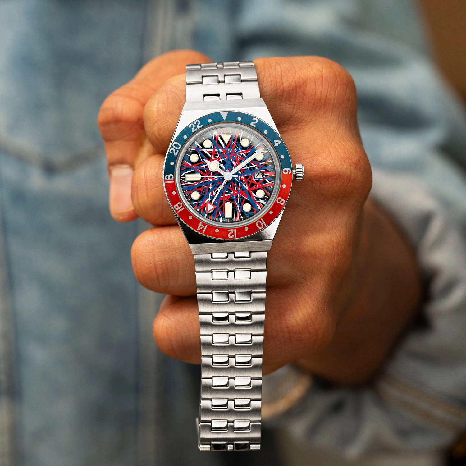 Timex Q GMT Crimson Tide