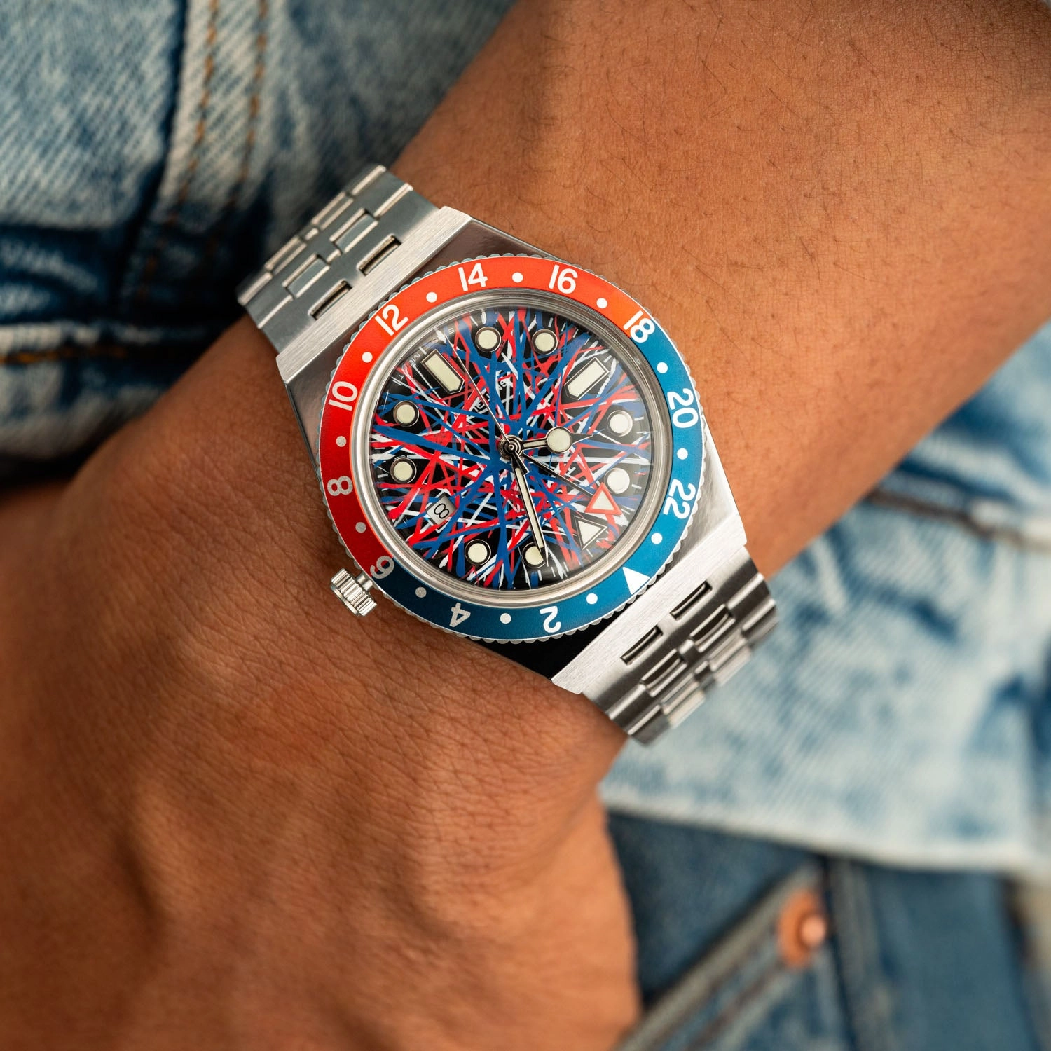 Timex Q GMT Crimson Tide