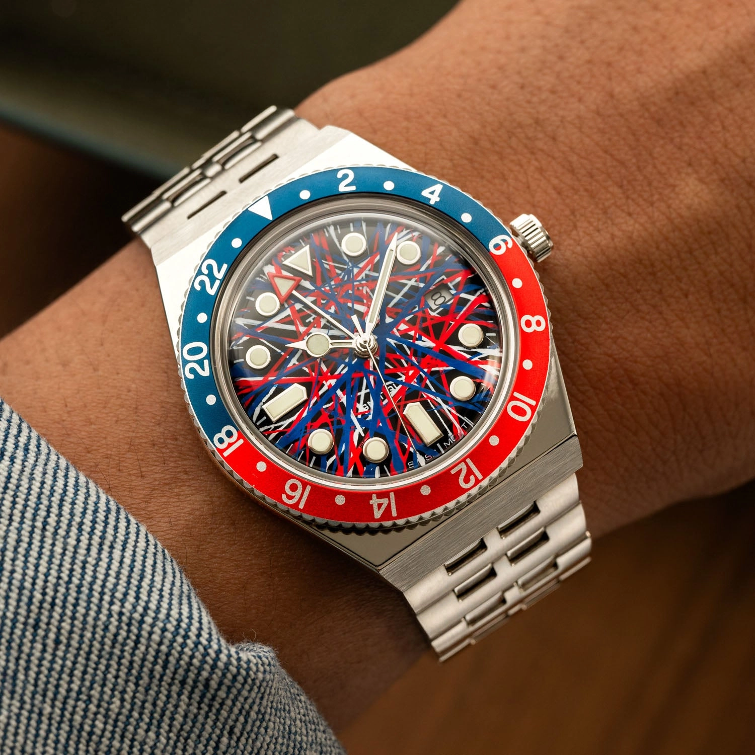 Timex Q GMT Crimson Tide