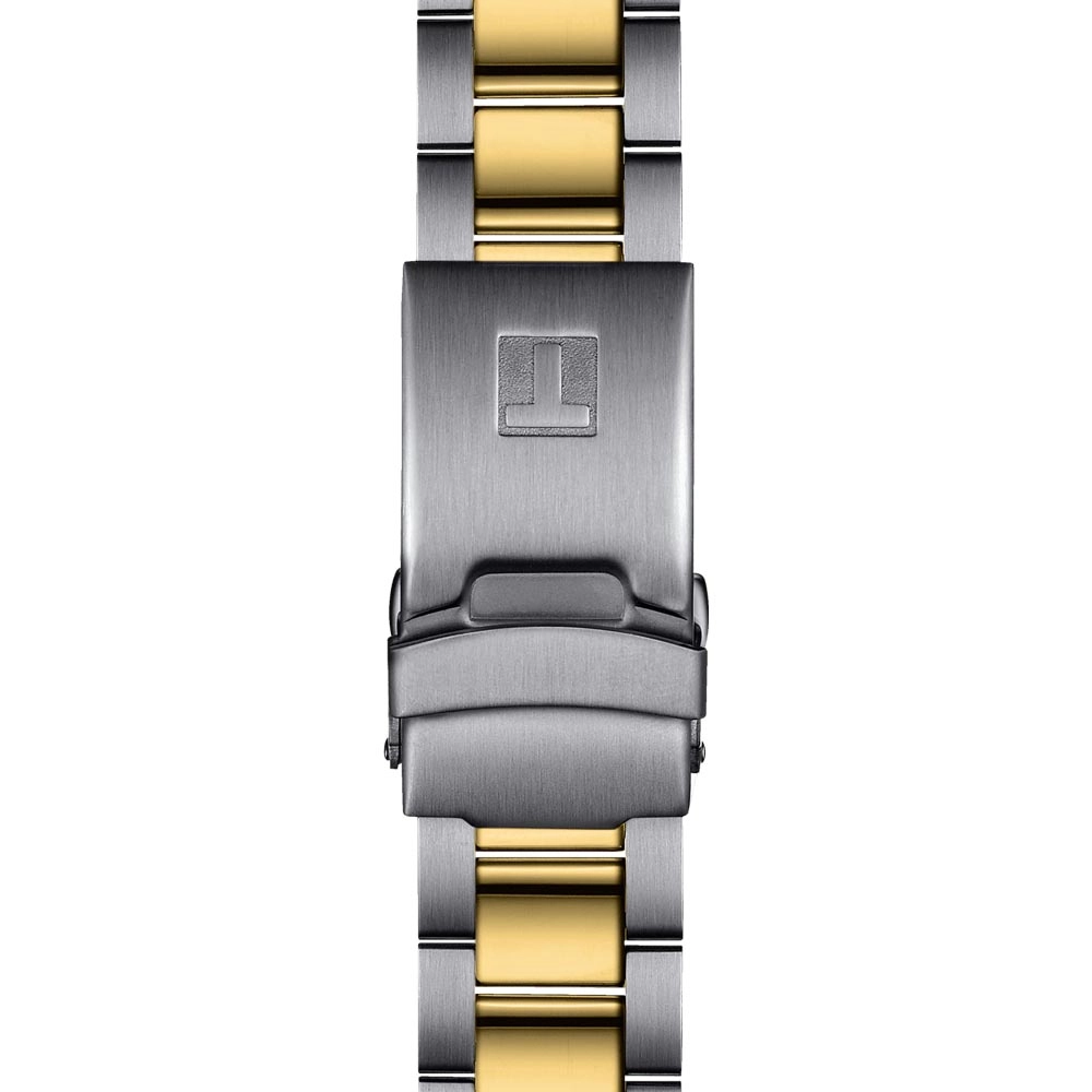 Tissot Seastar 1000 Black Dial 40mm Gold PVD Steel Gents Quartz Watch T1204102205100