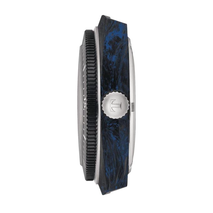 Tissot Sideral Blue 41mm Steel & Forged Carbon Automatic Watch T1454079705701