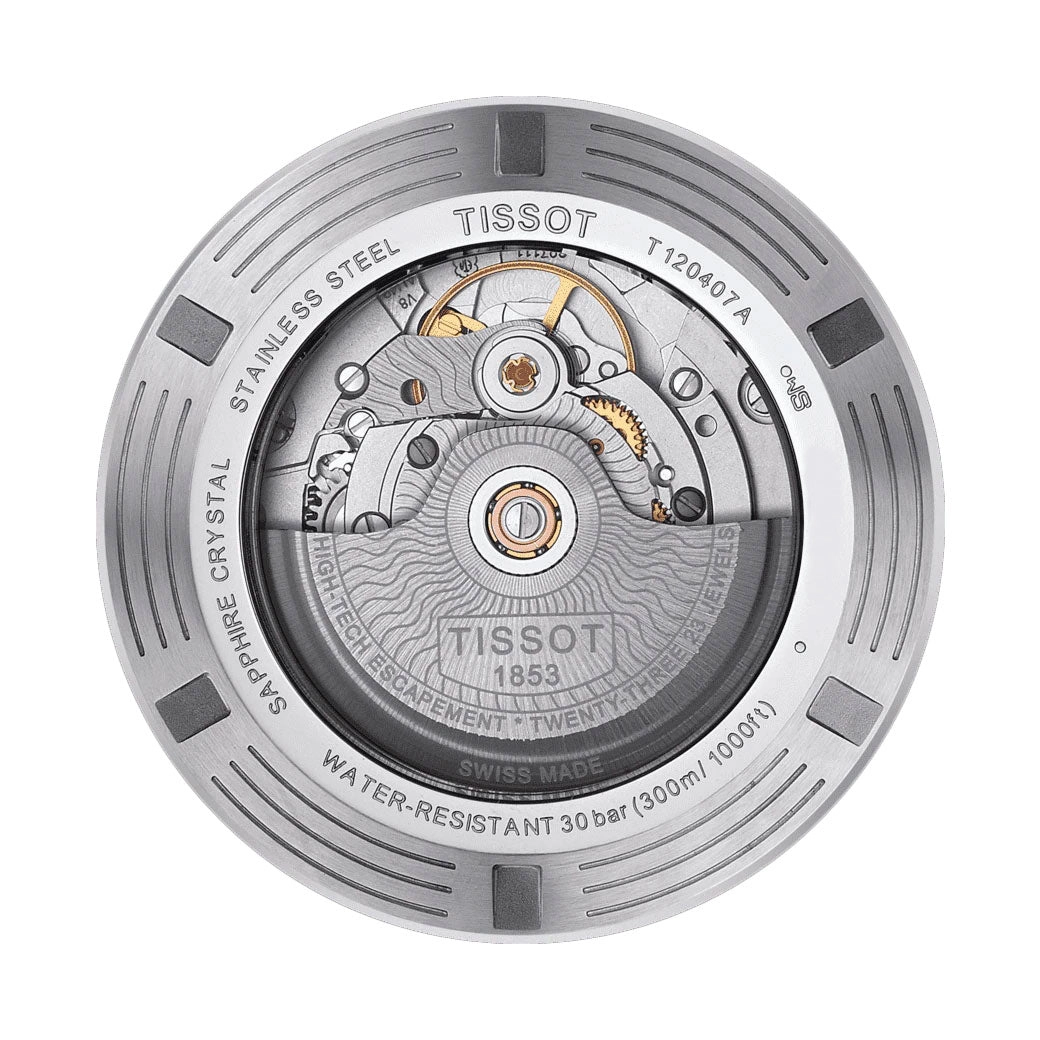 Tissot T-Sport Seastar 1000 Automatic Powermatic 80 Stainless Steel Black Dial Date Divers Mens Watch T120.407.11.051.00