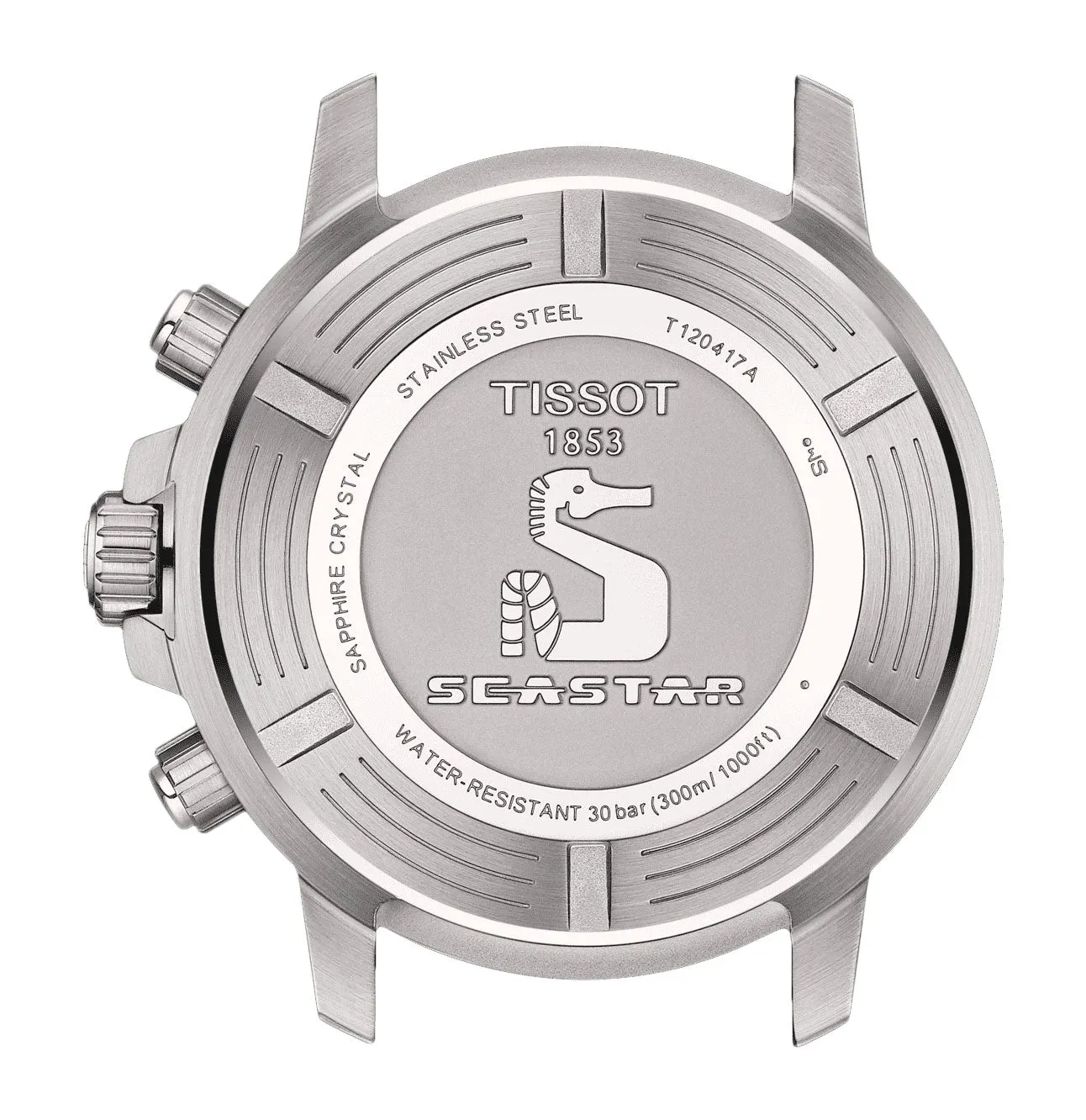 Tissot T-Sport Seastar 1000 Chronograph Stainless Steel Red Dial Date Divers Quartz Mens Watch T120.417.11.421.00