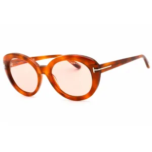 Tom Ford Women's Sunglasses - Blonde Havana Plastic Frame Violet Lens | FT1009 53Y